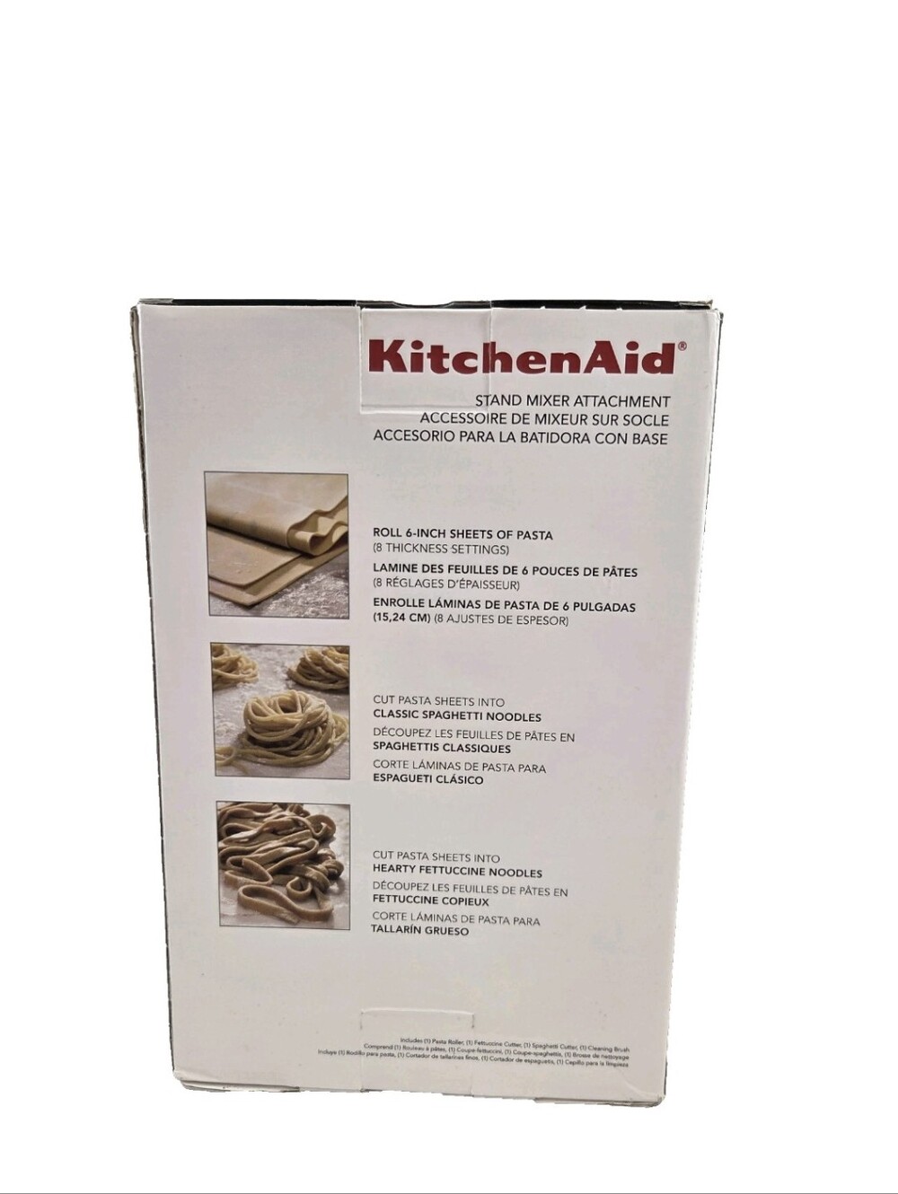 KitchenAid 3-PC Pasta Roller & Cutter Set Stand Mixer Attachment KSMPRA - Picture 3 of 13